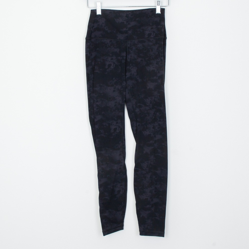 CRZ YOGA Womens Leggings Size S Black Camo High Waisted Athletic Yoga Pants